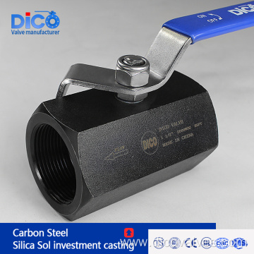 Hexagonal Carbon Steel Screw end 1PC Ball Valve